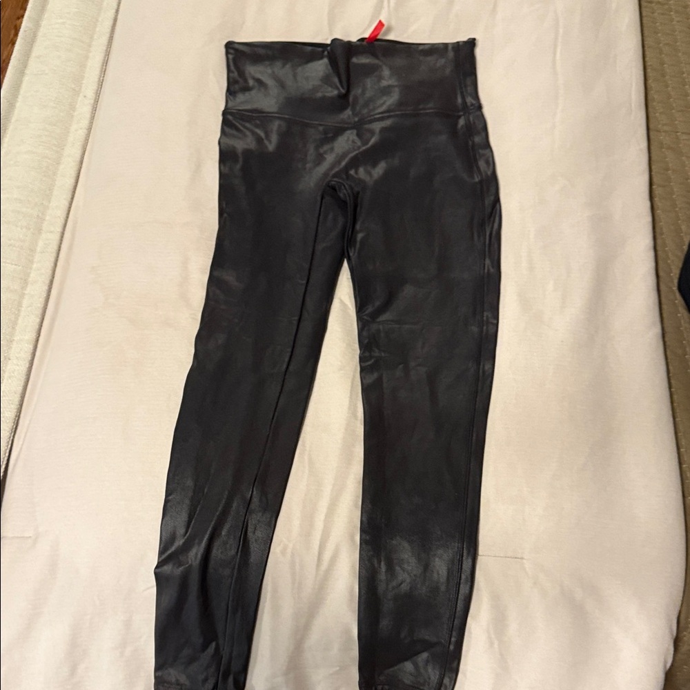 SPANX Shiny Black Jeggings